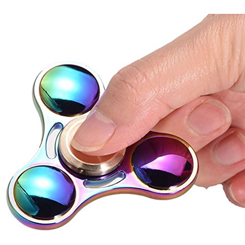 Hand Spinner Stress Relief Toy, Colourful Aluminum Alloy Hand Spinner Fidget Toy Stress Reducer Made Bearing Focus Anxiety Relief Toys for Killing Time