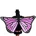 Price comparison product image Kanpola Chiffon Capes Kids Child Bohemian Butterfly Print Shawl Pashmina Costume Accessory (Purple 1)