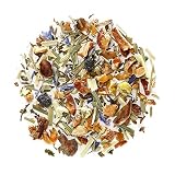 Esta reconfortante y relajante infusión contiene una mezcla de hierbas y manzanilla perfecta para tomar antes de dormir: una sola taza ayuda a dejar atrás la tensión del día y conciliar el sueño.