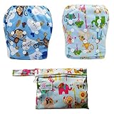 🎁 EMBALAJE CON DOS TRAJES CONTENIDOS DEL BEBÉ Y DEL BEBÉ para piscina y / o mar, suministrado con el práctico bolso impermeable a prueba de agua que se utiliza para guardar el traje mojado después de la cambiar. ¿Cuántas veces has tenido que cambiar el pañal bañador de tu hijo y no saber dónde ponerlo húmeda? Ahora puedes cambiar tu disfraz volviendo a poner el mojado en la práctica bolsa completamente impermeable.
