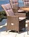 Produktbild GRASEKAMP Qualität seit 1972 2 Stück Auflagen 110 x 50 x 5 cm zum Poly Rattan Sessel Ibiza Braun