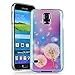 Produktbild SMART LEGEND Samsung Galaxy S5 Weiche Silikon Hülle Blu-ray Handyhülle TPU Bumper mit Pusteblume Muster Hell leuchtend Schutzhülle Backcover Crystal Kirstall Clear Etui Ultra Slim Design Glatt Weich Handytasche Soft Case Silicon Protective Cover Flexible Dünne zurück Schale