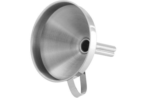 Fackelmann 40428 Entonnoir de cuisine, entonnoir inox, entonnoir, Acier inoxydable, 10 x 11 cm