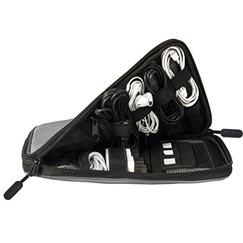 BAGSMART Universeller Elektronikzubehör-Reisekasten für Energy-Banks, USB Drive Shuttle, Kabel - 5
