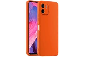 HULLIN Funda de Silicona Colorida para Teléfono, Adecuada para Redmi A1 / Redmi A2 (6.52") - Naranja