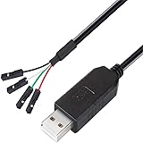 DTech USB zu TTL Serielles 3,3 V Adapterkabel TX RX Signal 4 Pin 0,1 Zoll Pitch Buchse PL2303 Prolific Chip Windows 10 8 7 XP