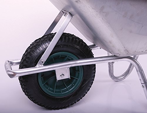 Schubkarre 100 ltr. 250kg, verzinkt (Gartenkarre Bauschubkarre Baukarre) - 2