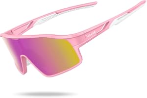 Lamicall polariserade cykelsolglasögon för barn för pojkar och flickor – [22 g TR90 ultralätt] UV400-skydd barnsolglasögon, sportglasögon med justerbar näsdyna för löpning, cykling, basebolltennis