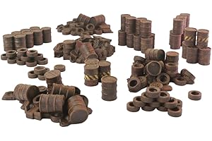 3D Vikings Industrie-Schutt Wargame-Gelände – Detaillierte Szenerie für 28mm RPG und Tischplatten-Miniaturen