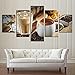 Produktbild Agreey Mode Leinwand Malerei Wandkunst Drucke Poster 5 Panel Kaffee Dekoration Modularen Bilder Für Wohnzimmer Rahmen-S2Frame