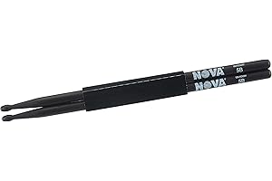 Vic FIrth - Baquetas NOVA - 5B - Punta de Madera - color negra