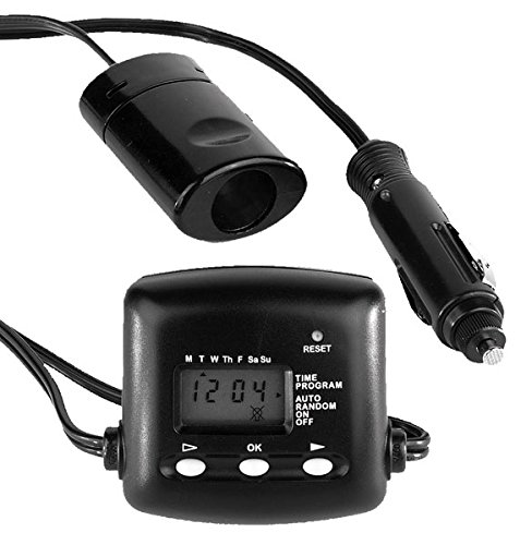 Preisvergleich Produktbild Zeitschaltuhr, 12V, mit Zigarettenanzünder - Anschluß für PKW + LKW