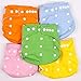 Aubig 7 Pcs Baby Infant Adjustable Reusable Cloth Diaper Cover Pure Washable Nappies Size Adjustable