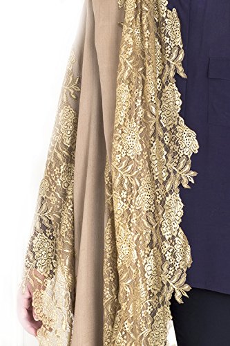 gold lace shawl