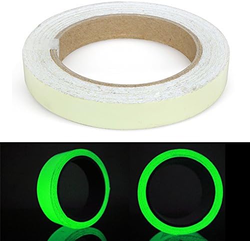 Eteng Luminous Tape 12m Length X 1.5cm Width Removable DIY Handmade Decor Tape (green)