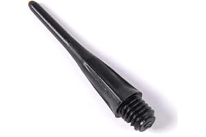 WIN.MAX 1000 Pointes,Pointe flechette Plastique,Pointes De Fléchettes en Plastique pour Fléchettes Électroniques, Pointe de Fléchette Souple, Filetage 2BA, Cadeau: Sac De Flanelle et Tool