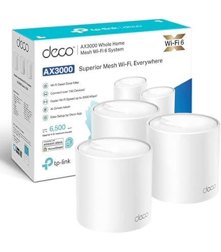 TP-Link Deco X90 - AX6600 Wi-Fi 6 Mesh, Tri-Banda, 1x Puerto