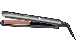 Remington Keratin Protect Intelligent Hair Straightener - Heat Sensor measures hair moisture levels and adapts to the optimum temperature - Plates are infused with Keratin & Almond oil, S8598
