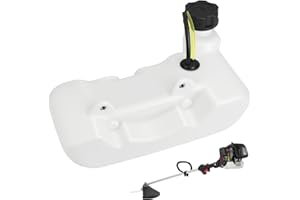 GOLRISEN Tanque de Combustible para Desbrozadora de 0,6 Litros Depósito de Gasolina para Desbrozadora de Plástico con Manguera Tanque de Gasolina Universal Compatible con CG430 CG520 43CC 52CC 47CC