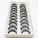 Bluelans 10 Pairs Long Cross False Eyelashes Makeup Natural 3D Fake Thick Black Eye Lashes Soft Fake Lash RS.2029.00