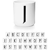 Design Letters Tazzine Caffe con Iniziale (A-Z) | Tazze Colazione Idee Regalo Uomo & Regalo Donna | Porcellana Tazzine Caffe 
