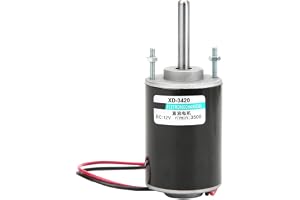 H?ghastighetsjusterbar elektrisk v?xelmotor Likstr?m Permanent magnet V?ndbar ljudniv? f?r DIY-generator XD-3420 12V / 24V 30W CW/CCW (12v)