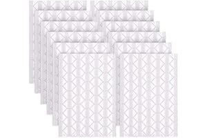 Queta 12 Feuilles de Coins de Photo Autocollants 1224 Pièces Coins Photo Auto-Adhésifs Coins de Montage Photo pour Albums de Bricolage, Album Photo, Scrapbooking, Décoration du BUJO Transparent