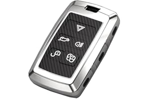 ontto Car Key Case Cover Key Case Fits Land Rover Range Rover Sport Evoque Velar Discovery 5 for Jaguar 2019-2024 TPU Key Case Key Case Car Accessories 5 Buttons