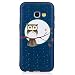 Produktbild Samsung Galaxy Hüllen, Hozor Dünne Weiche TPU Silikon Handyhülle Schutztasche Back Cover Gemalt Geprägt Muster Schutzhülle Etui für Samsung Galaxy A3 2017 / A320 4.7 zoll - Eulen-Mond