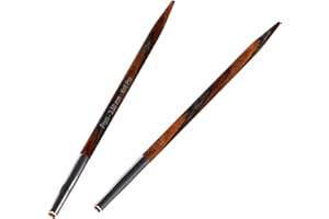 Prym Punte per Ferri da Maglia circolari Natural, Colorate, Corte, 8,7 cm, 3,50 mm, Legno, Multicolore, 3,5 mm