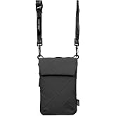 &Ccedil;apraz V&uuml;cut &Ccedil;antası Sling Pouch Juno Cross-Hatch Naylon Scout Boyun Askı Kayışlı Siyah