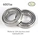 Produktbild 6007Z S6007 6007ZZ lager 304 Edelstahl Rillenlager Miniaturlagern Motoren 35x62x14mm ball bearing for motor 2-Pcs