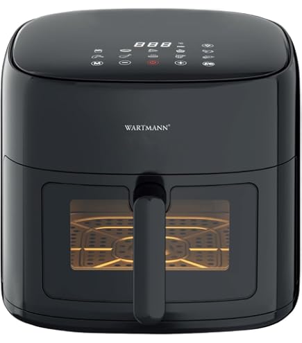 BOURGINI Air Fryer 5 Litres Revêtement Céramique Pro Sans PFAS - Friteuse Sans Huile Saine Et Sûre (Bleue)