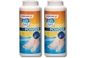 LINENVALE Poudre de talc pour les pieds apaisante, rafraîchit et élimine les odeurs pour les pieds doux – 170 g, lot de 2