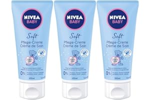 BEIERSDORF Nivea Baby Soft Crema per la cura dei bambini, confezione da 3 (3 x 100 ml)