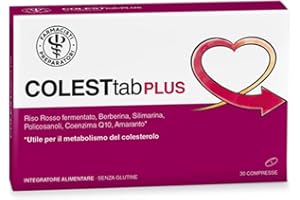 Farmacisti Preparatori COLESTtab Plus Integratore Colesterolo, 30 Compresse