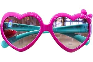 BOUACOUA Occhiali da Sole per Bambini Protezione UV400 Occhiali da Festa Carini per Bambini Ragazzi e Ragazze 4-15 Anni