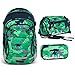 Produktbild Satch MATCH by Ergobag - 3tlg. Set Schulrucksack - Green Camou (SchlamperBox und Sporttasche)