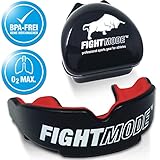 ✔ Cómoda sensación de uso: no hay nada peor que un protector bucal demasiado grueso en la boca. Estás sin centrar y daña las encías. Nuestro protector bucal tiene un diseño delgado que no obstante protege de forma óptima. Adecuado para boxeo, MMA, Krav Maga, hockey, fútbol, balonmano, etc.