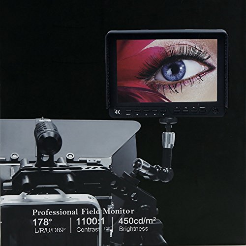 Koolertron 7 Pouces 4K Moniteur de Contr  le   cran Vid  o HDMI IPS 1920x1200 HD LCD Num  rique Ultra Mince  R  tro-  clairage LED  Large Angle de Vue pour Canon Nikon Sony DSLR Appareil photo Reflex Cam  scope