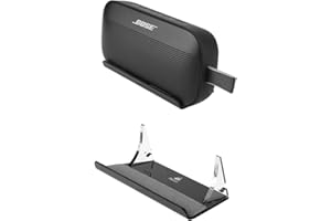 Aokicase for Bose SoundLink Flex Holder Bose SoundLink Flex Desktop Mount Accessories with Integrated Cable Management, Smart Home Speaker Accessory Rack (Bose SoundLink Flex, Transparent) 2 Pieces