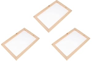HELLERY Cadre De Fabrication De Papier 3pcs Et Deckle Et Moule Kits De Fournitures pour Les Enfants Adultes - Un Moyen Facile De Faire du Papier Mai