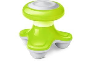 CYBERNOVA Massager Mini masajeador Massager USB massager Masaje suave vibración para el cuerpo Cabeza posterior Luz de cuello Pequeño y práctico (verde)
