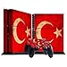 Produktbild Morbuy PS4 Skin Design Folie Aufkleber Sticker schützende Haut Schale für Sony Playstation 4 Konsole und 2 Dualshock Controller Skins (Flagge Türkei)