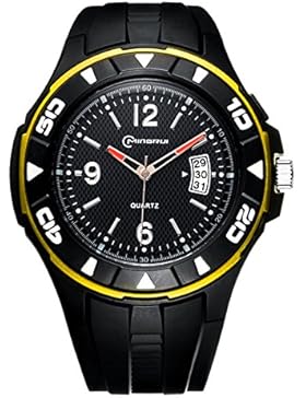 Jugendliche Quartz uhr,30 meter wasserdichte armbanduhr Große zifferblatt uhr Student Junge Pin buckle armband-E