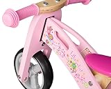 BIKESTAR® Frühstarter Kinderlaufrad für freche Zwerge ab ca. 18 Monaten ★ 7er Natur Holz Edition ★ Flamingo Pink - 5