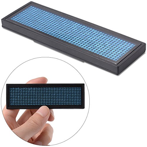 Wiederaufladbare blaue LED Programmierbare Badge Display mit USB Programmier LD411 - 3