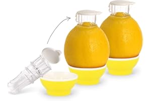 3 x Gelb Patent-Safti Entsafter I Der originale Safti Ausgießer für Zitronen, Orangen etc. I Einfacher als jede Zitronenpresse oder Saftpresse I 3 x Gelb
