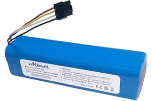 Aibatt Batterie Li-ion de rechange 14,4 V 6000 mAh pour robot Xiaomi Mi, Mijia 1st et 2nd Gen Roborock, Mijia Roborock S50, Mijia Roborock S51, Millet Sweeper