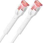 deleyCON 3 m CAT6a SLIM Network Cable (10 Gbit/s, Copper) Gigabit Ethernet Cable RJ45 POE Connector CAT 6 LAN for Patch Panel